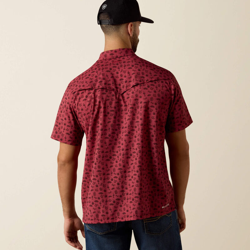 Men's Ariat Printed VentTEK Western Yoke Classic Fit Snap Shirt - 10073425