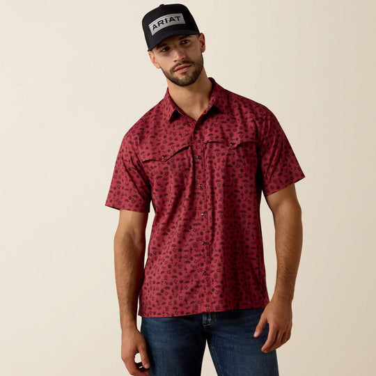Men's Ariat Printed VentTEK Western Yoke Classic Fit Snap Shirt - 10073425