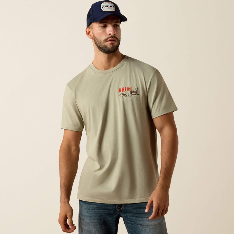 Men's Ariat Whiskey Uno Classic Fit T-Shirt - 10073484