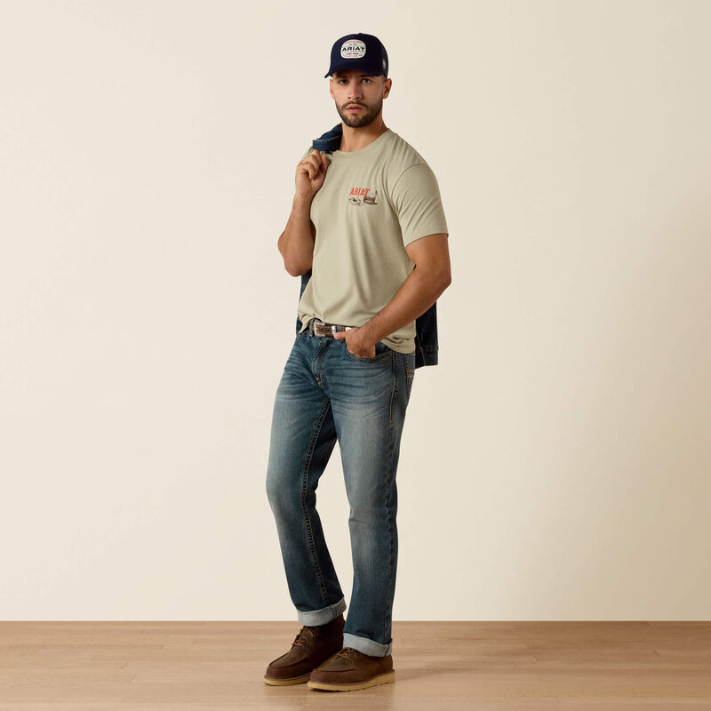 Men's Ariat Whiskey Uno Classic Fit T-Shirt - 10073484
