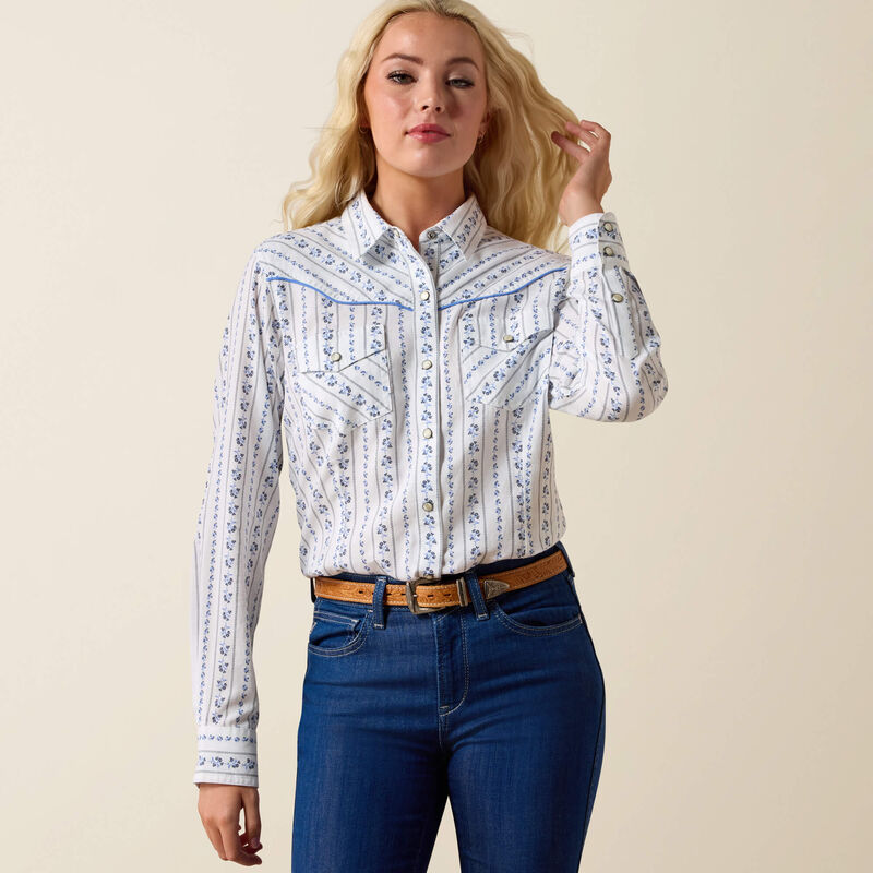 Ladies Ariat Grace Western Snap Shirt - 10073486