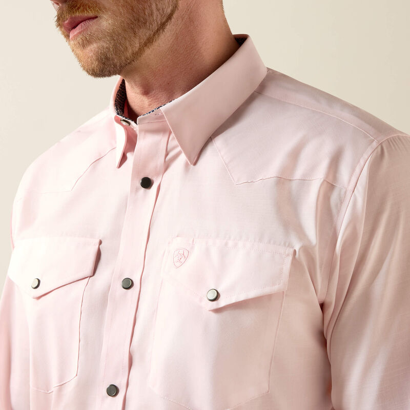 Men's Ariat Wrinkle Free Refined Slub Fitted Shirt - 10073487