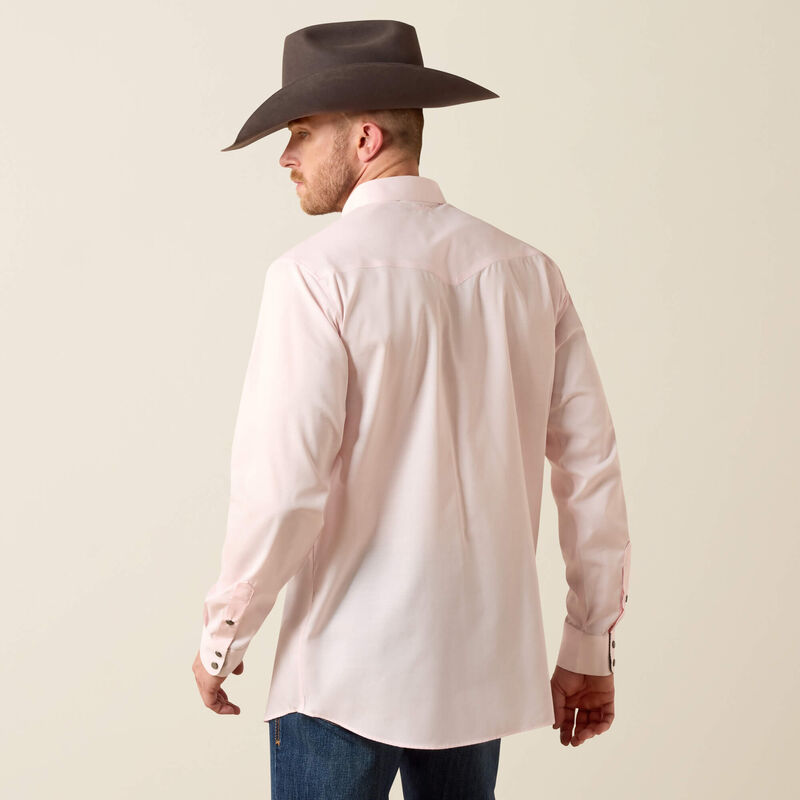 Men's Ariat Wrinkle Free Refined Slub Fitted Shirt - 10073487
