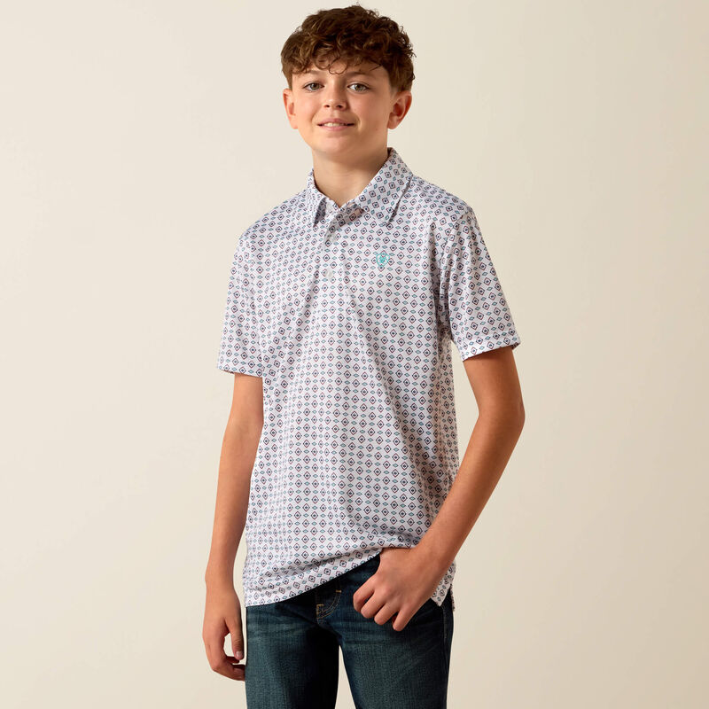 Boys Ariat All Over Print Polo - 10073489