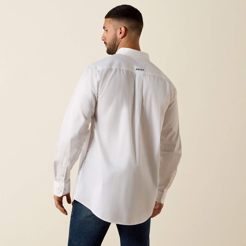 Men's Ariat Team Logo Lightweight Twill Fitted Shirt - 10073652
