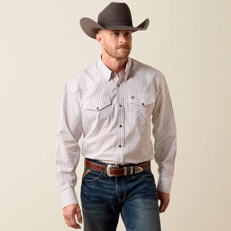 Men's Ariat Wrinkle Free Draco Classic Fit Snap Shirt - 10073657