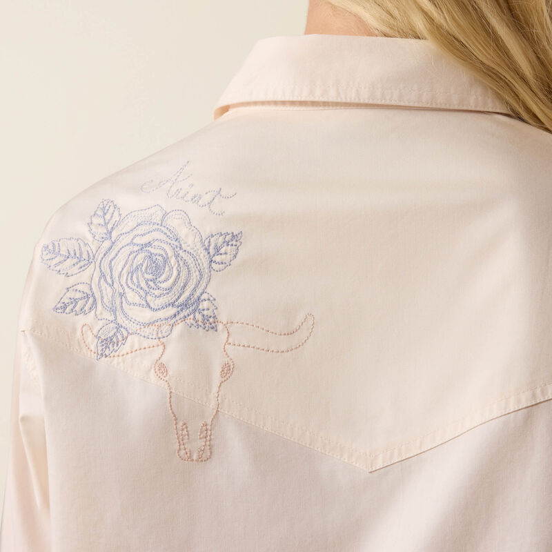 Ladies Ariat Ashville Embroidered Snap Shirt - 10073666