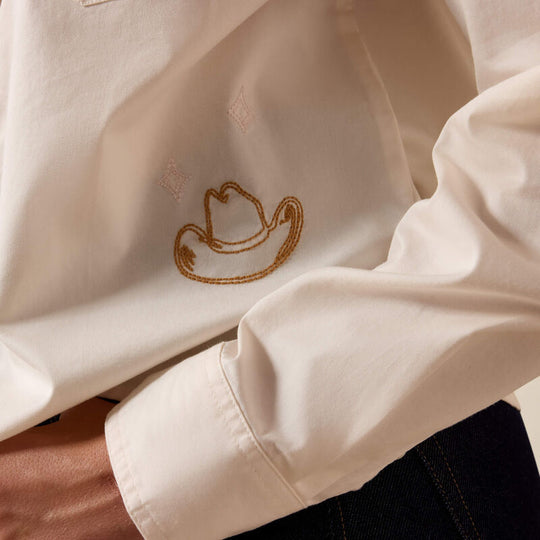 Ladies Ariat Ashville Embroidered Snap Shirt - 10073666