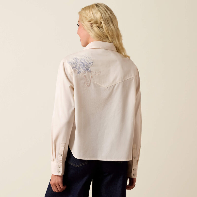 Ladies Ariat Ashville Embroidered Snap Shirt - 10073666
