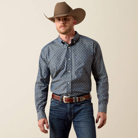 Men's Ariat Wrinkle Free Walden Classic Fit Shirt - 10073684