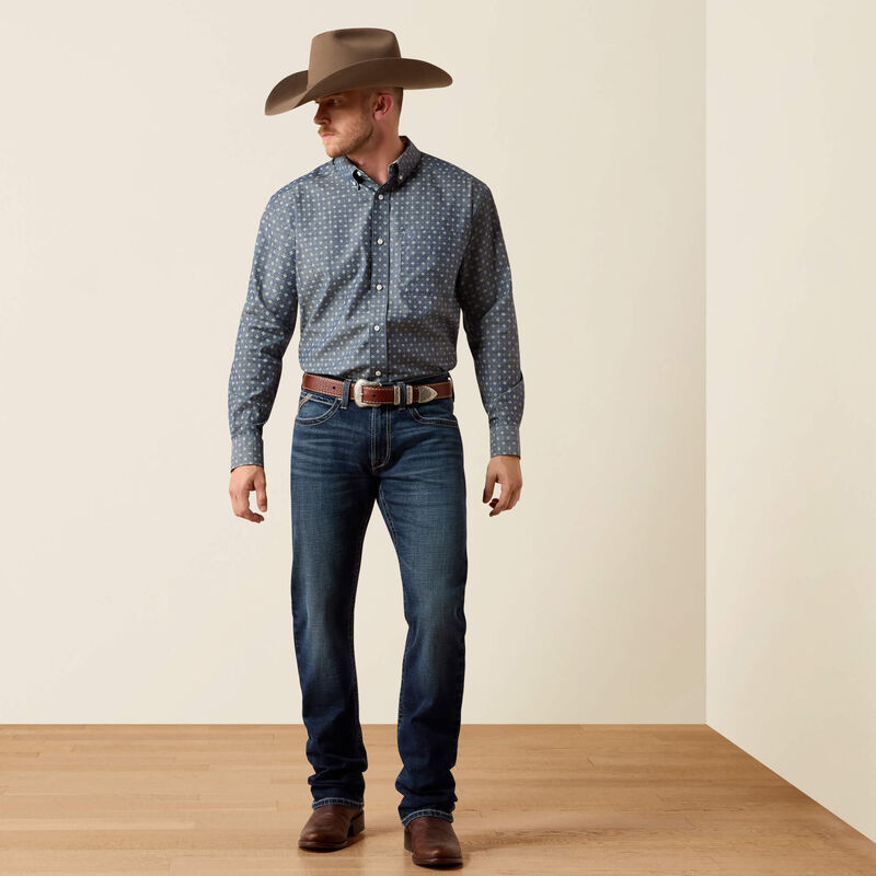 Men's Ariat Wrinkle Free Walden Classic Fit Shirt - 10073684
