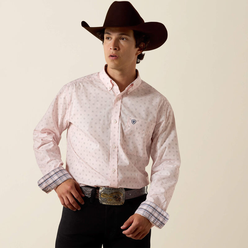 Men's Ariat Wrinkle Free Wally Fitted Shirt - 10073690
