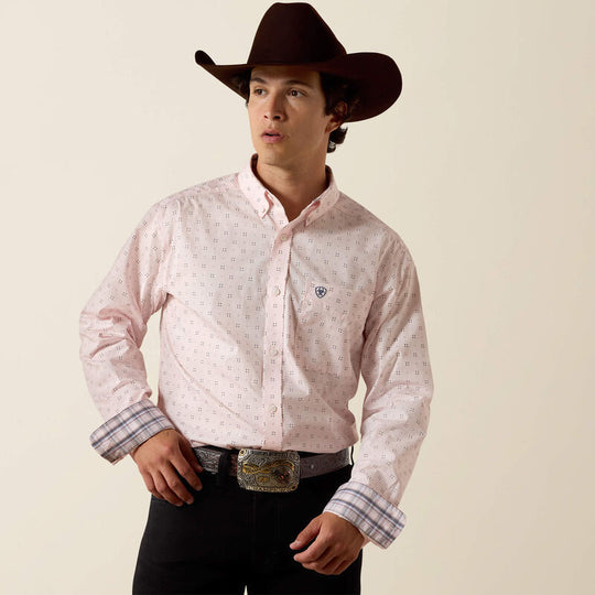 Men's Ariat Wrinkle Free Wally Fitted Shirt - 10073690
