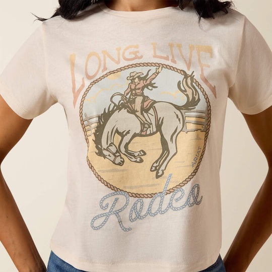 Ladies Ariat Long Live Rodeo T-Shirt - 10078383