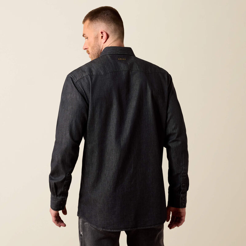 Men's Ariat Classic Fit Sawtooth Denim Shirt - 10079097
