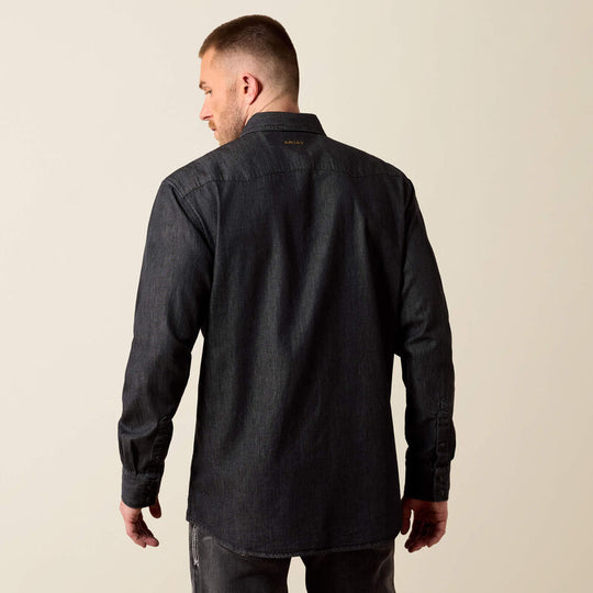 Men's Ariat Classic Fit Sawtooth Denim Shirt - 10079097