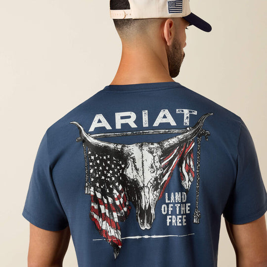 Men's Ariat Longhorn Patriot Bravery T-Shirt - 10080248