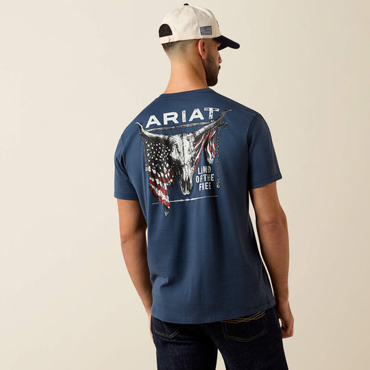 Men's Ariat Longhorn Patriot Bravery T-Shirt - 10080248