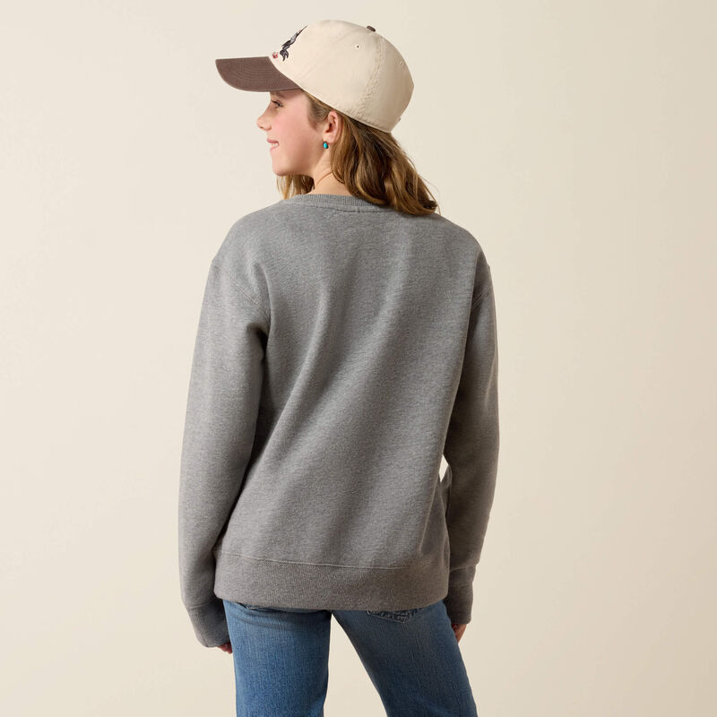 Girls Ariat Sassy Cat Sweatshirt - 10080609