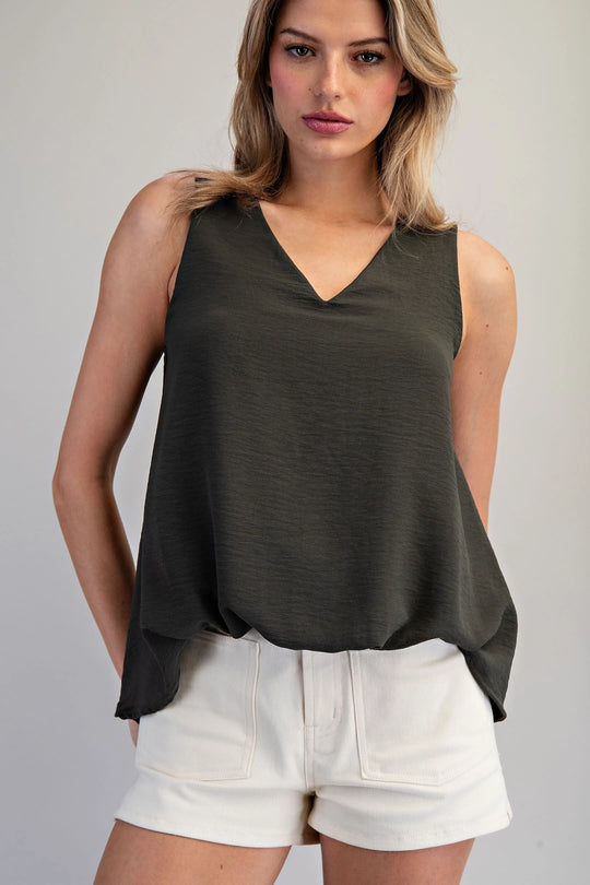 Ladies EESOME V-Neck Sleeveless Top - TK54543