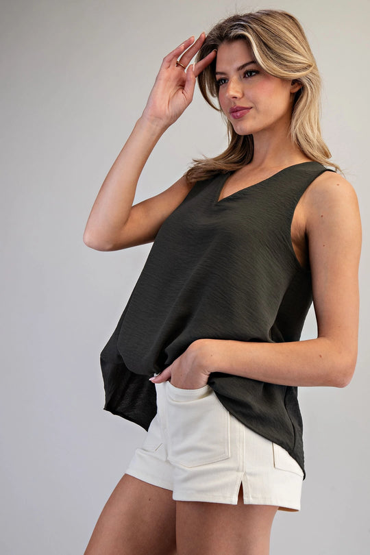Ladies EESOME V-Neck Sleeveless Top - TK54543