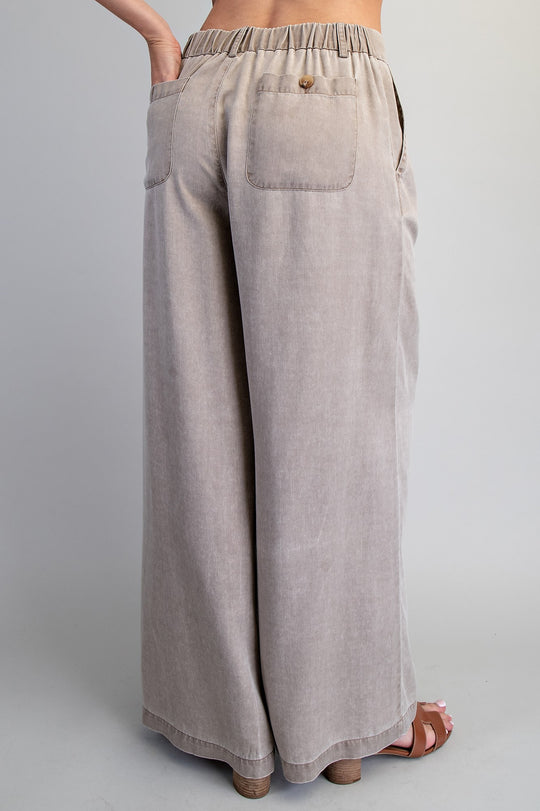 Ladies EESOME Zipper Front Wide Leg Pants - PK16064
