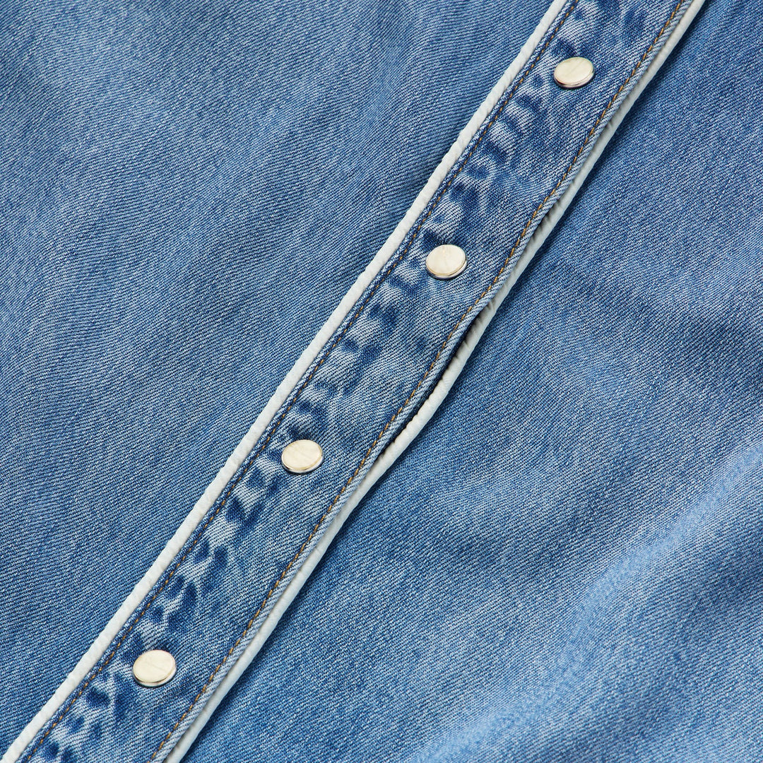 Ladies Stetson Sleeveless Denim Western Shirt