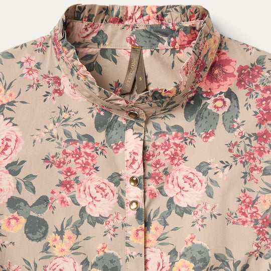Ladies Stetson Cactus Flower Shirt Dress - 11-057-0590-7039