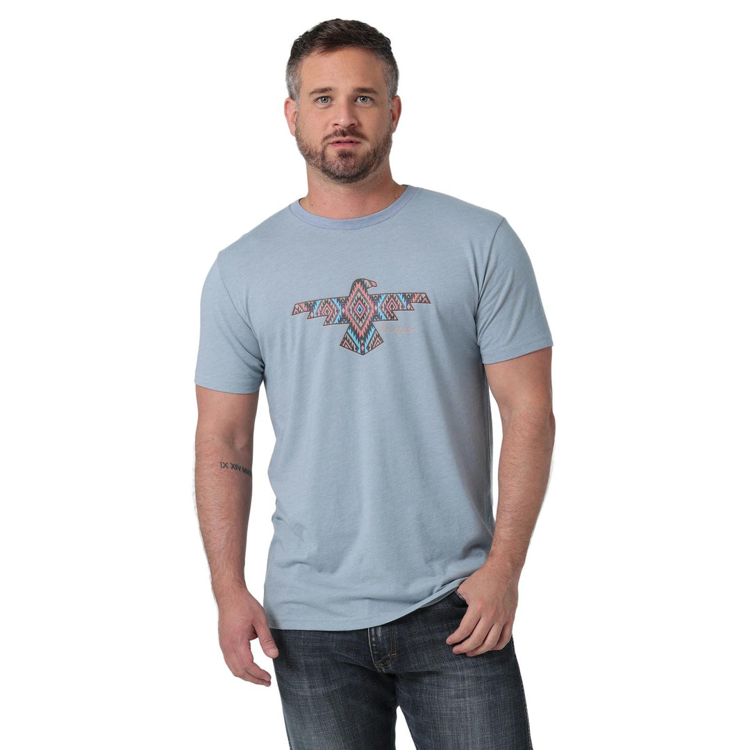 Wrangler® Short Sleeve T-shirt - Regular Fit - Tradewinds Heather - 112336235