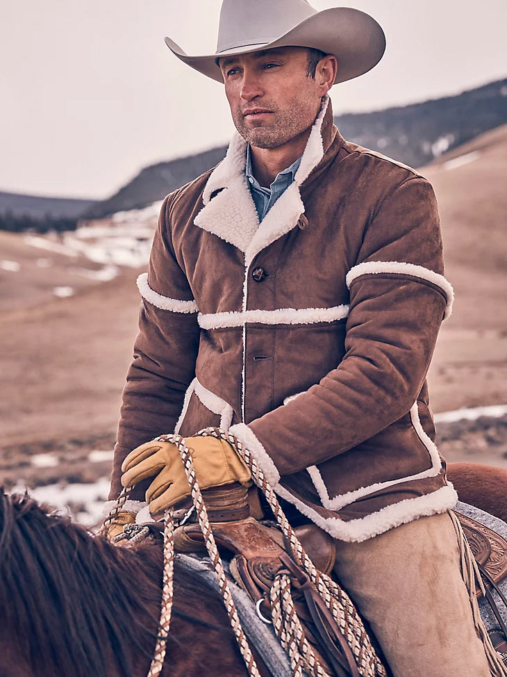 Men's Wrangler Sherpa Contrast Cowboy Jacket - 112336440