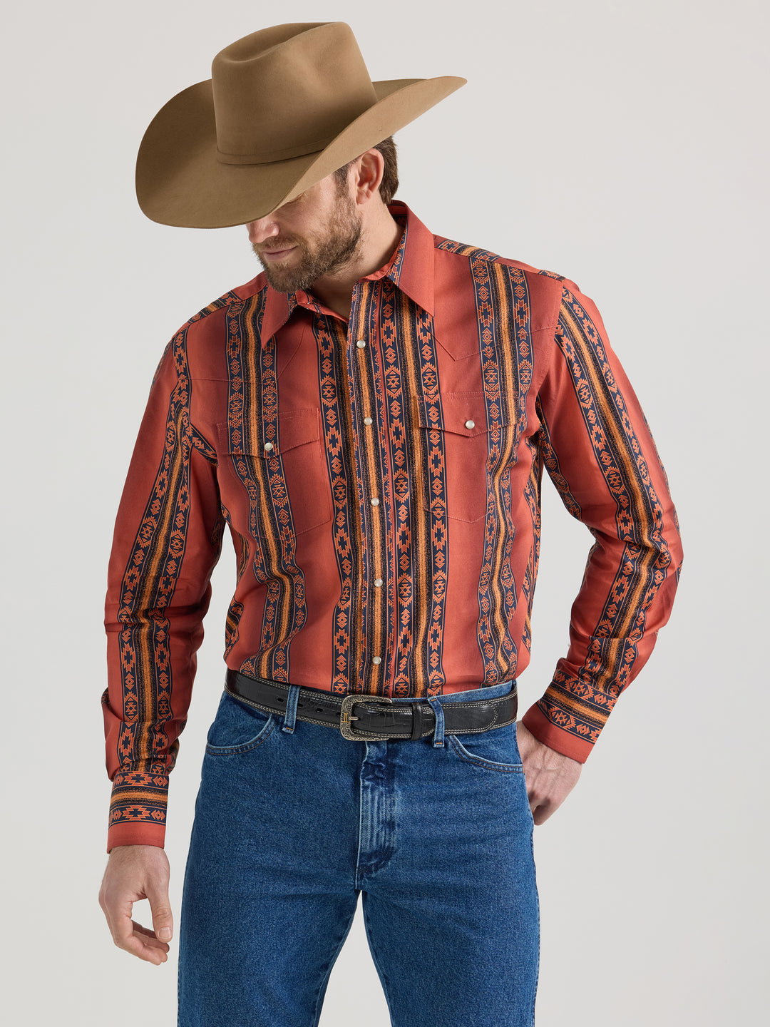 Men's Wrangler Checotah Long Sleeve Shirt - 112351473