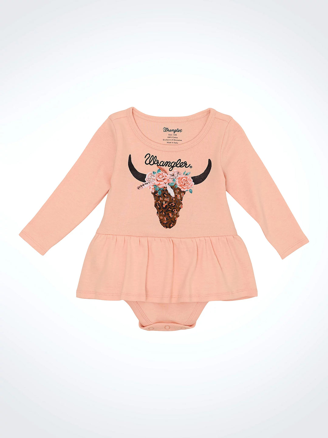 Baby Girl's Wrangler Western Graphic Skirted Bodysuit - 112359426