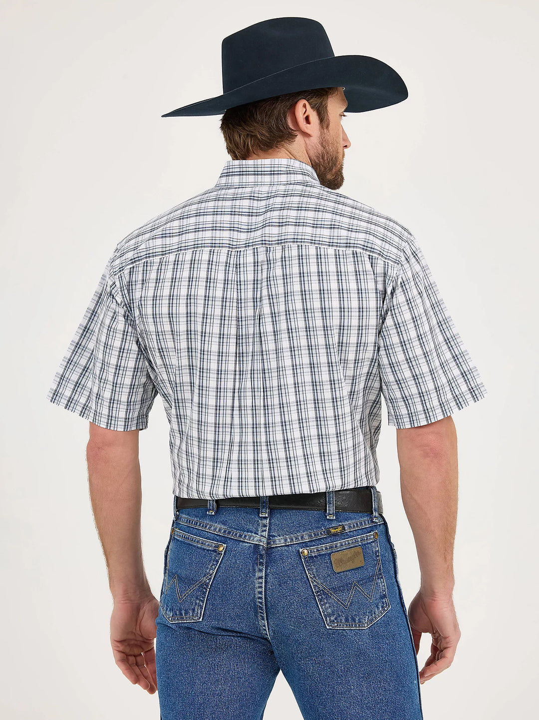 Men's Wrangler George Strait Short Sleeve One Pocket Button Down Shirt - 112360013