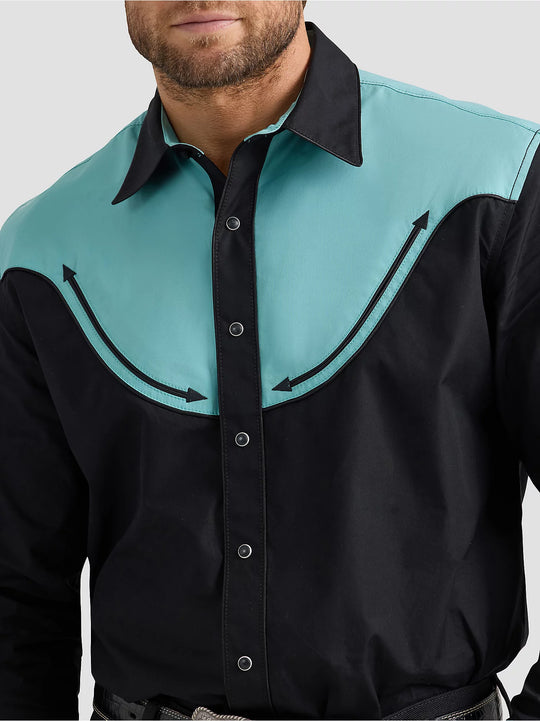 Men's Wrangler® Rodeo Ben Western Snap Shirt - 112360071