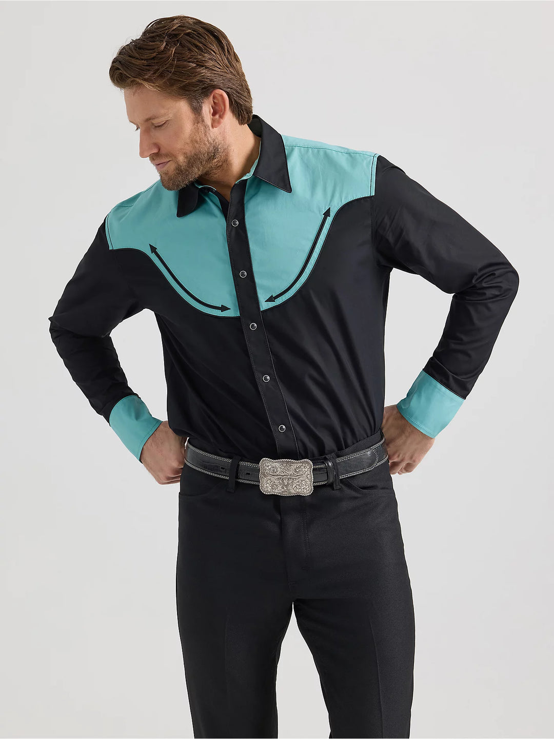 Men's Wrangler® Rodeo Ben Western Snap Shirt - 112360071