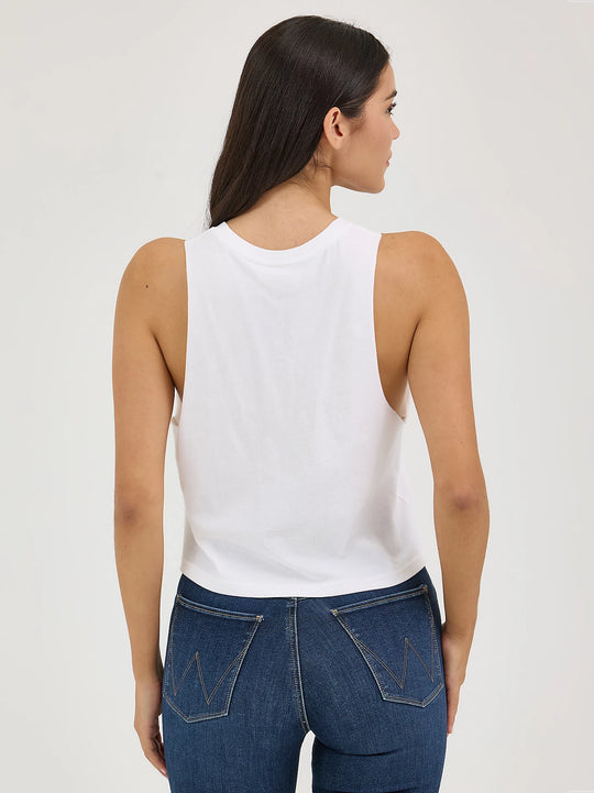 Ladies Wrangler Festival Crop Graphic Tank - 112361861