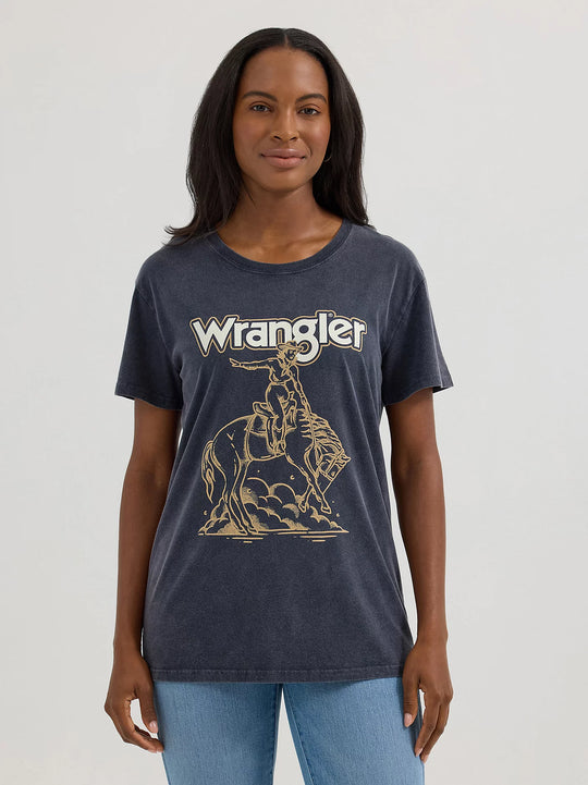 Ladies Wrangler Western Graphic Boyfriend Tee - 112361910