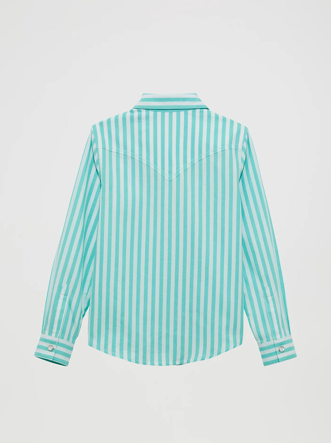 Girl's Wrangler Striped Western Snap Shirt - 112364308