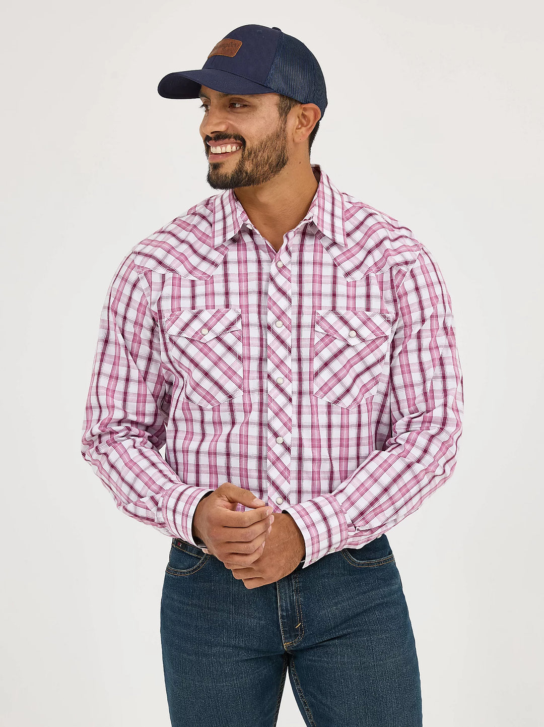 Men's Wrangler 20X® Competition Advanced Comfort Long Sleeve Two Pocket Western Snap Shirt - 112365389