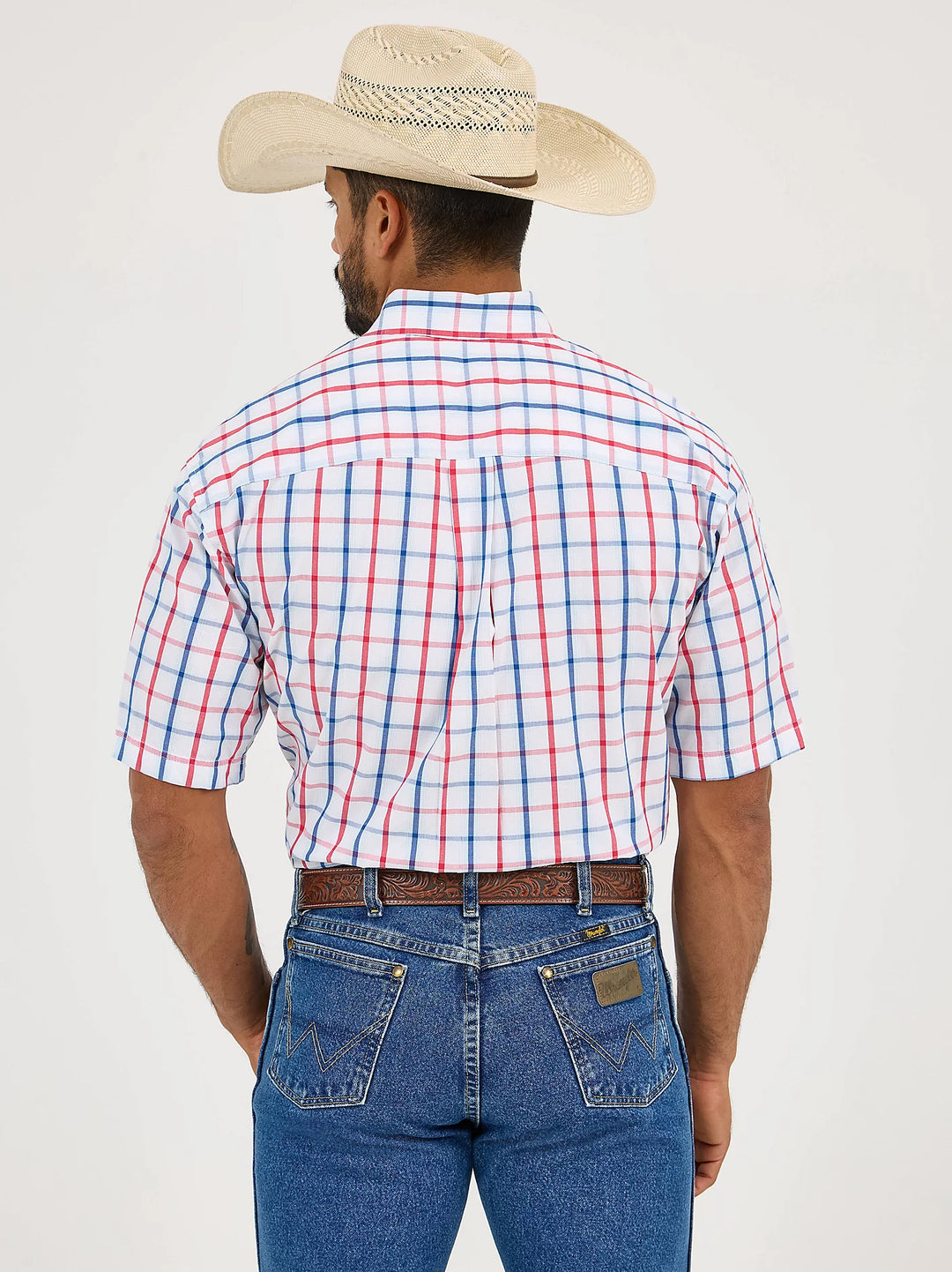 Men's Wrangler George Strait Short Sleeve One Pocket Button Down Shirt - 112365408