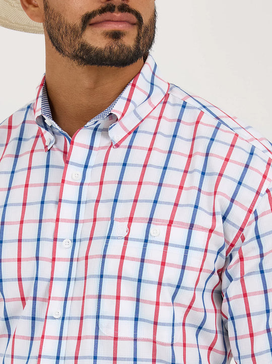 Men's Wrangler George Strait Short Sleeve One Pocket Button Down Shirt - 112365408