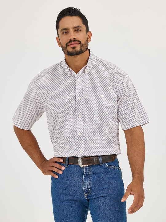 Men's Wrangler George Strait Short Sleeve One Pocket Button Down Shirt - 112365409