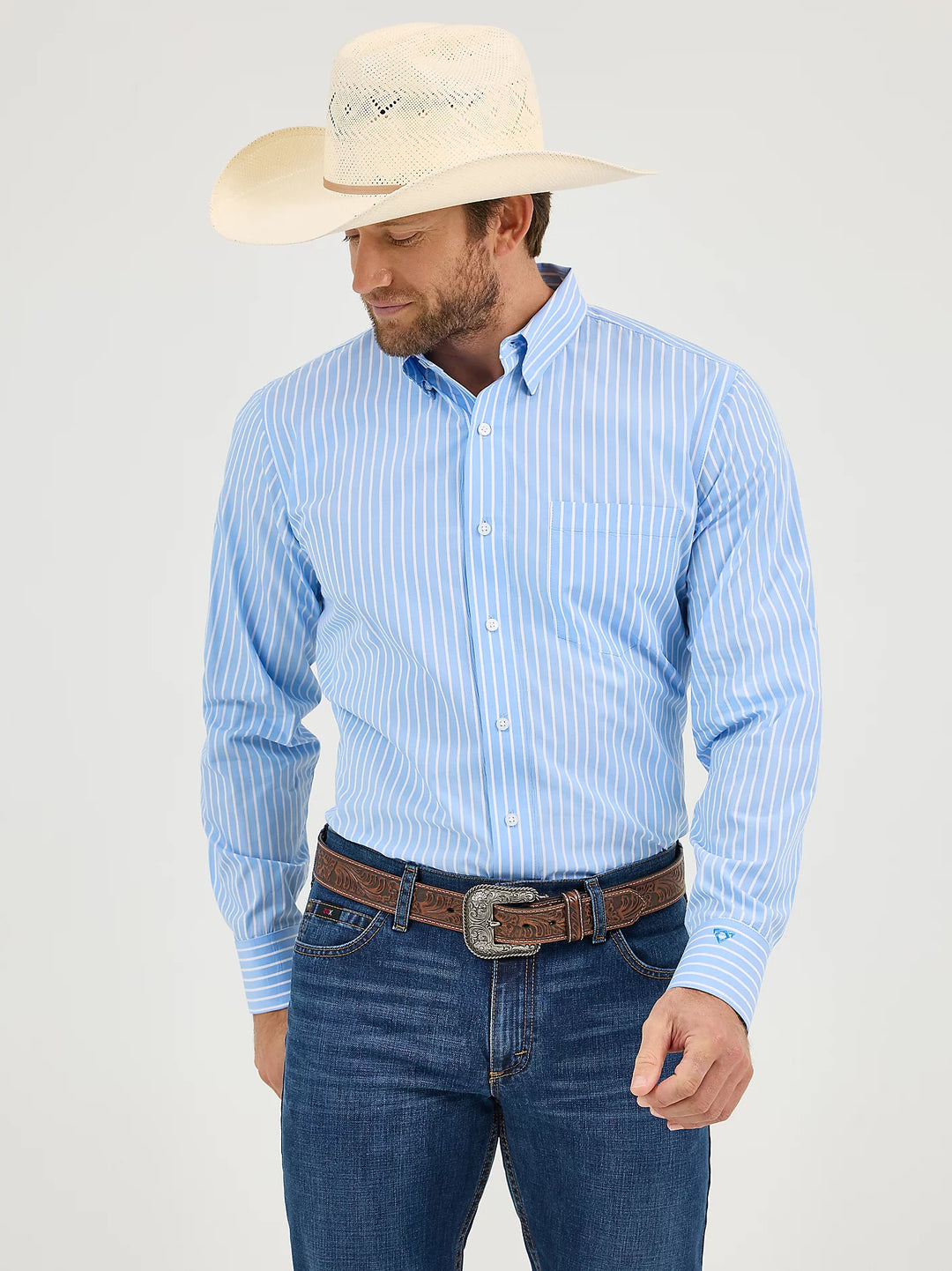 Men's Wrangler Cody Johnson One Pocket Button Down Shirt - 112365617
