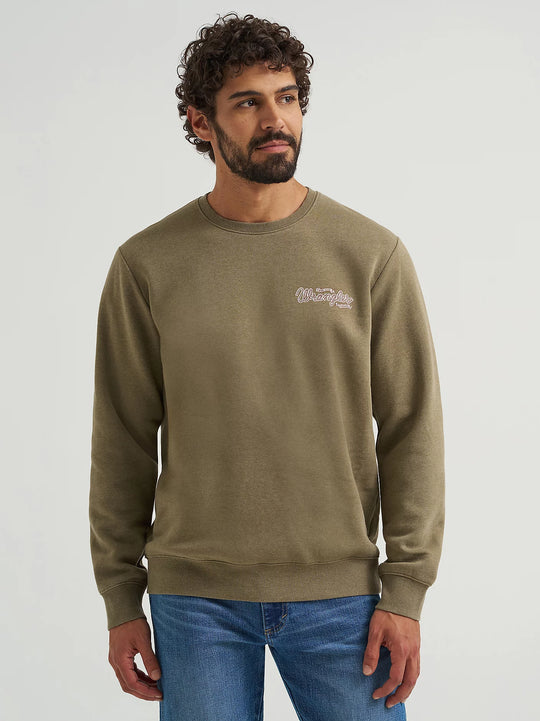 Men's Wrangler Graphic Long Sleeve Pullover - 112365699
