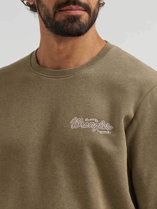 Men's Wrangler Graphic Long Sleeve Pullover - 112365699