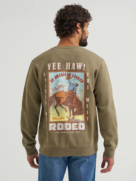Men's Wrangler Graphic Long Sleeve Pullover - 112365699