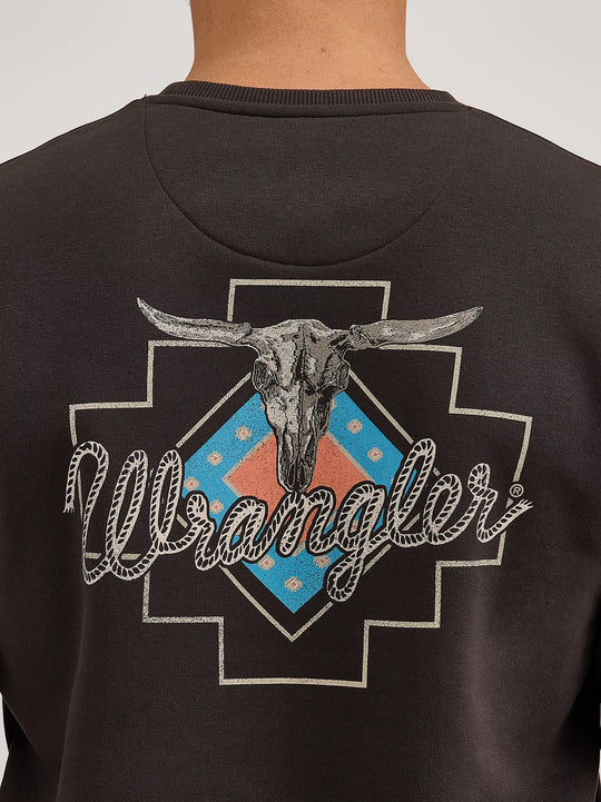 Men's Wrangler Graphic Long Sleeve Pullover - 112365700