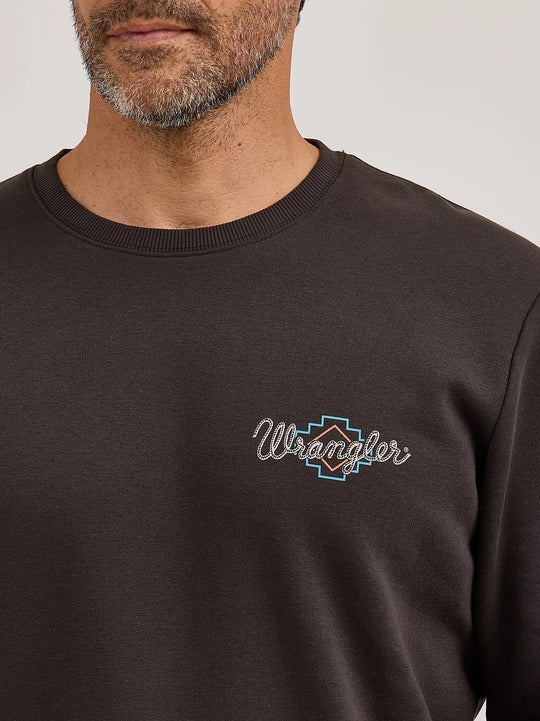 Men's Wrangler Graphic Long Sleeve Pullover - 112365700