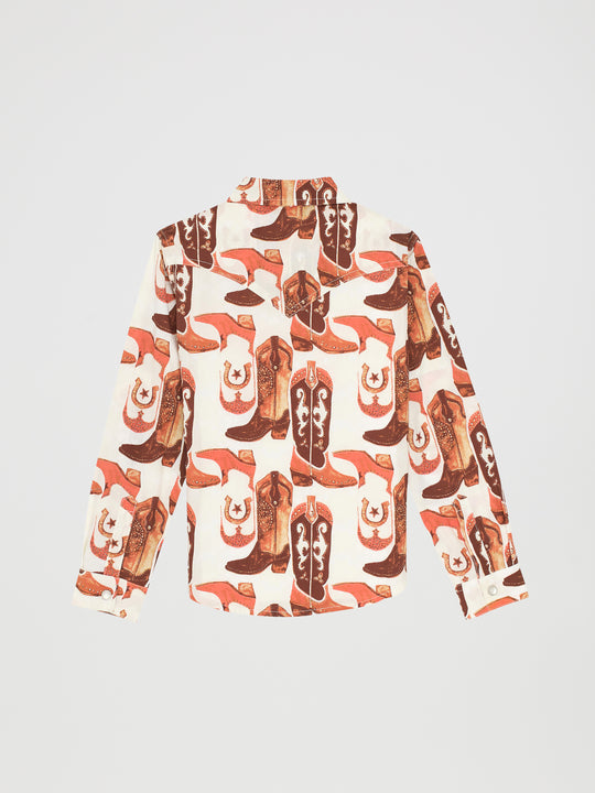 Girls Wrangler Western Top - 112367493