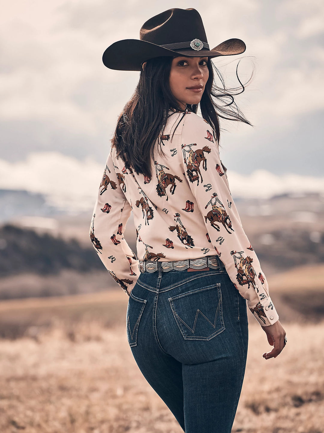 Ladies Wrangler Bespoke High Rise Trouser Jean - 112367600